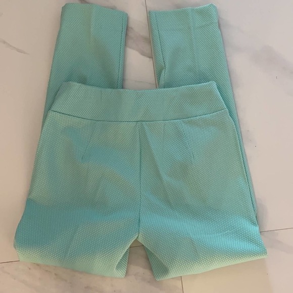 NEW Melissa Paige pistachio pants. Straight leg  wide pull on comfort waist SM
C - Picture 6 of 7